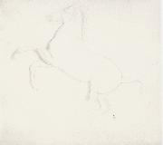 Edgar Degas Study of a Horse from the Parthenon Frieze oil painting reproduction